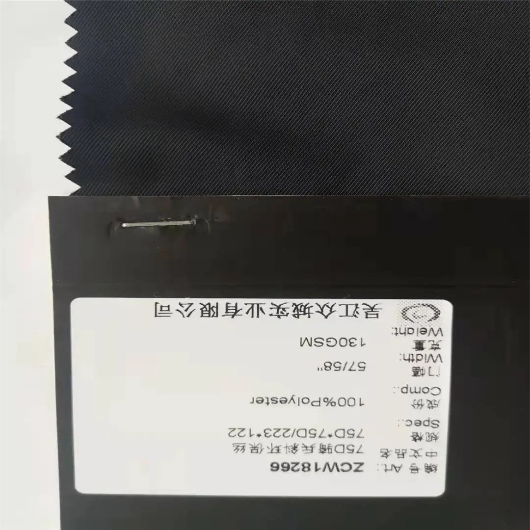 Good Selling 100% Recycled Polyester Sustainable Fabric Eco-Friendly Imitation Memory Twill Fabric