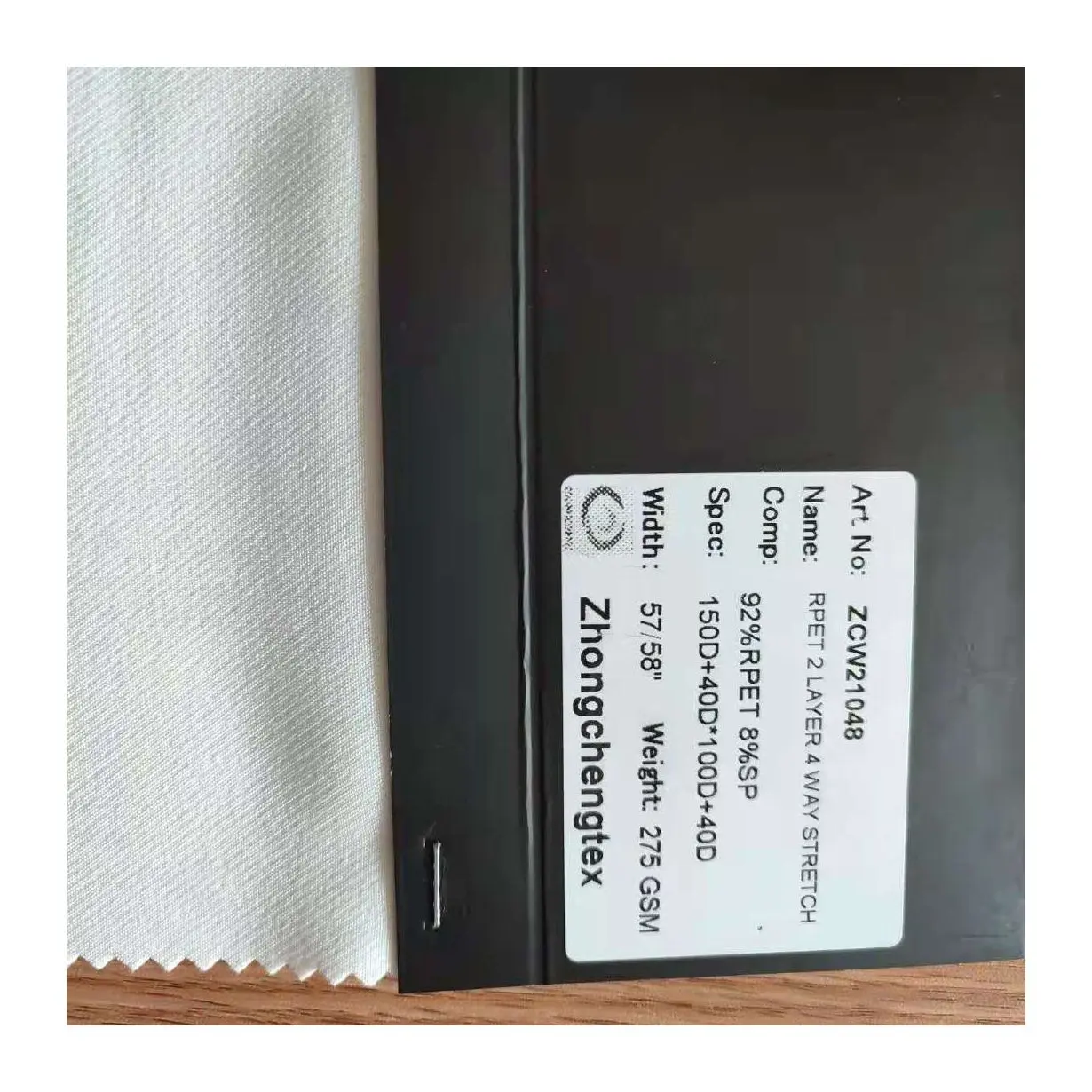 Good Selling 92% Recycled 8% Spandex Twill Micro Fabric Stretch Eco-Friendly Fabric
