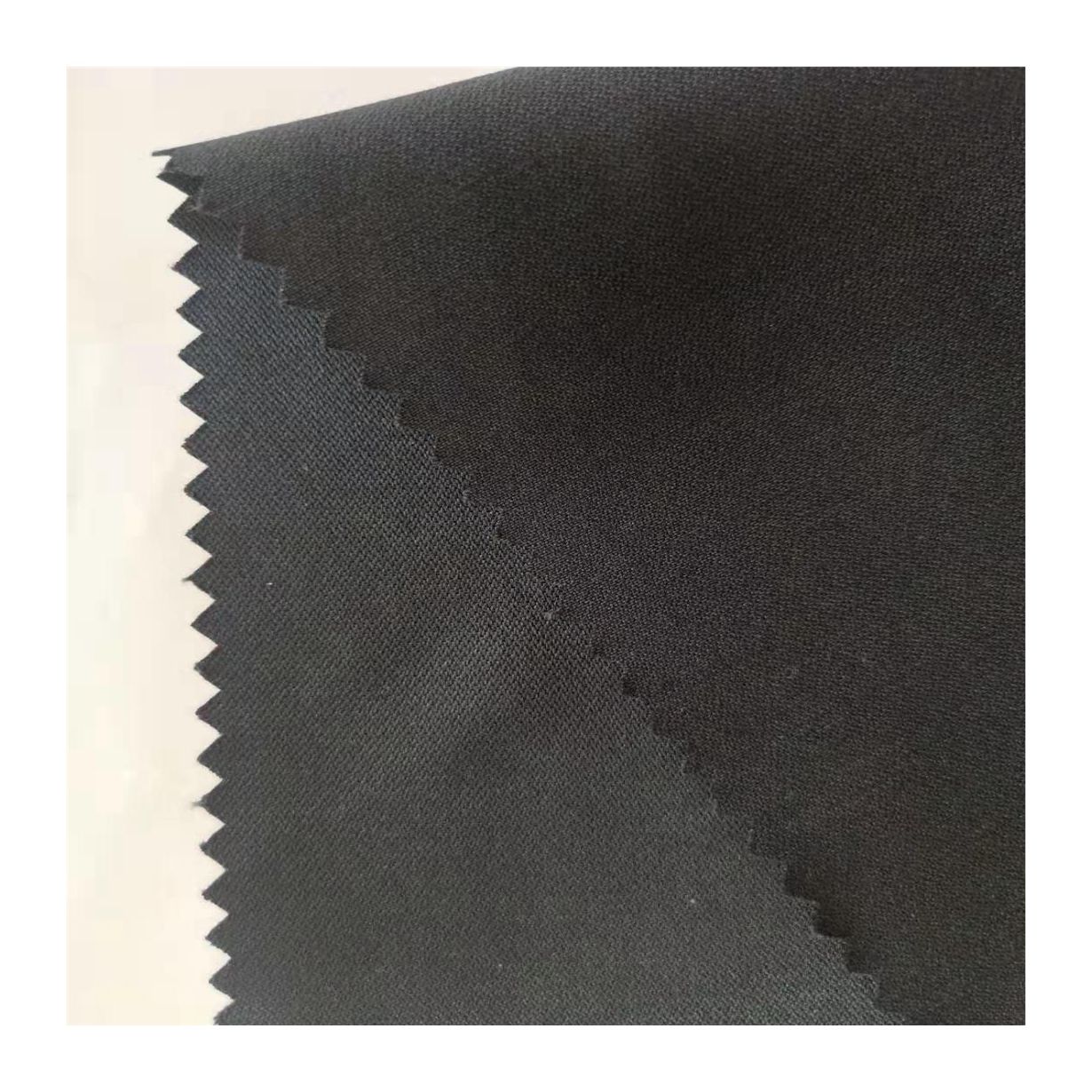 Good Selling 84% Recycled Polyester 16% Cotton Fabric Sustainable Eco-Friendly Crinkle Plain Fabric