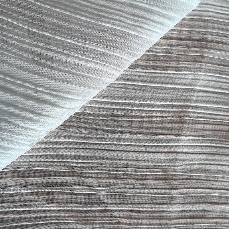 Wholesale 100% Recycled Polyester Crincle Fabric Sustainable Recycled Women's Fashion Fabric