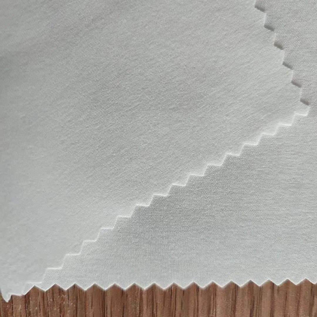 Good Selling 90% Recycled 10% Spandex Micro Fabric Recycled Plain Woven 4 Way Stertch Fabric