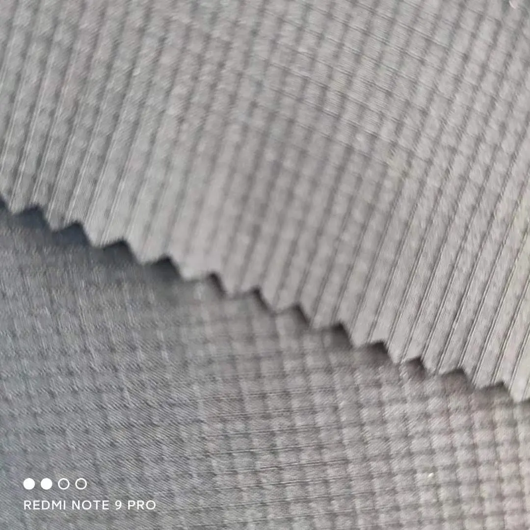 Whole Sale 88% Recycled Polyester 12%Spandex Ribstops Fabric 4 Way Spandex Recycle Eco-Friendly Fabric
