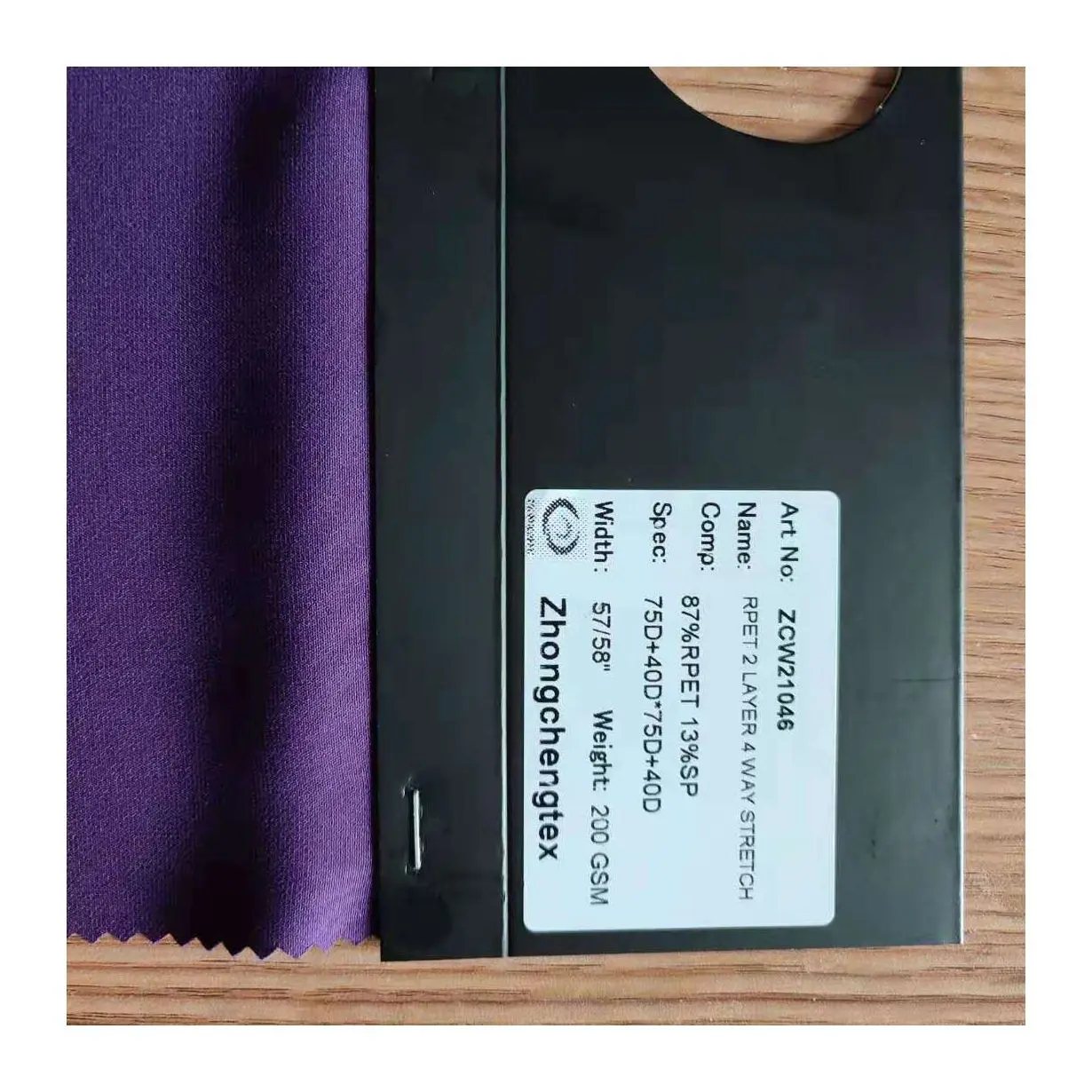 Good Selling 87% Recycled 13% Spandex Fabric Recycled Eco-Friendly Two Layer 4 Way Stretch Fabric