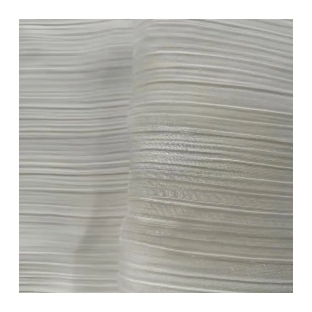 Good Selling 100% Recycled Polyester Fabric Sustainable Fabric Eco-Friendly Crinkle Stripe Fabric