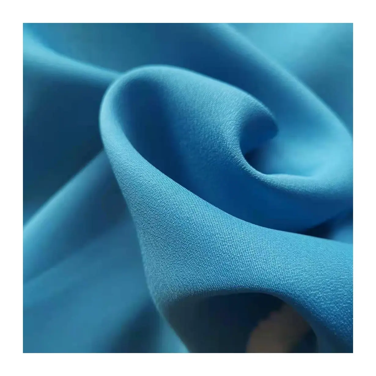 Good Selling 53% Recycled Polyester 47% Polyester Sustainable Fabric Eco-Friendly Polyester Crepe Fabric
