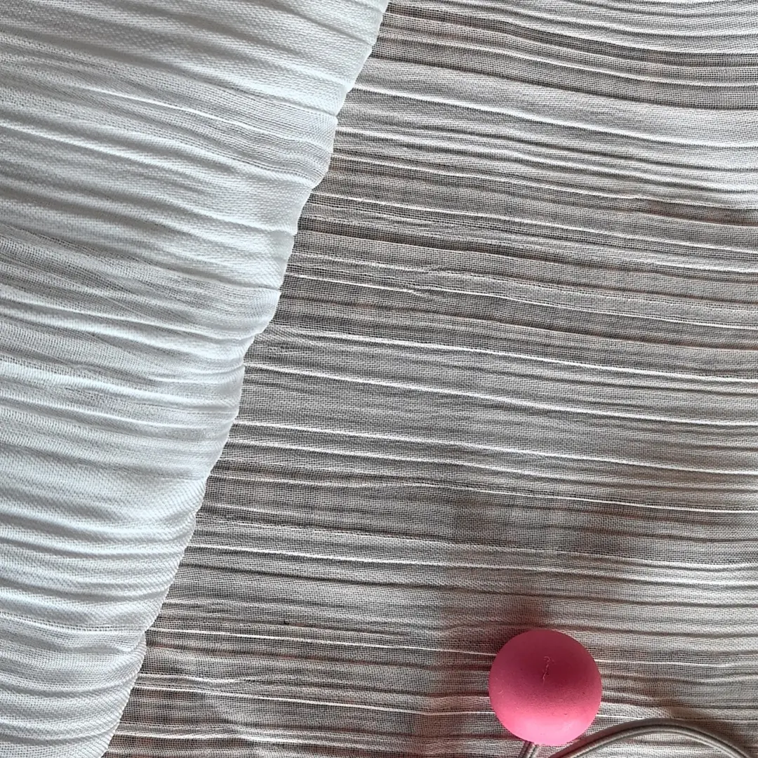 Wholesale 100% Recycled Polyester Crincle Fabric Sustainable Recycled Women's Fashion Fabric