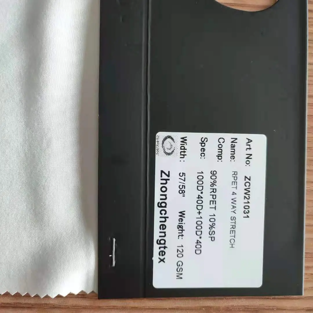 Good Selling 90% Recycled 10% Spandex Fabric Custom Eco-Friendly 4 Way Stretch Fabric